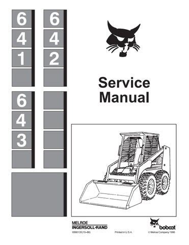 bobcat 642 service manual free